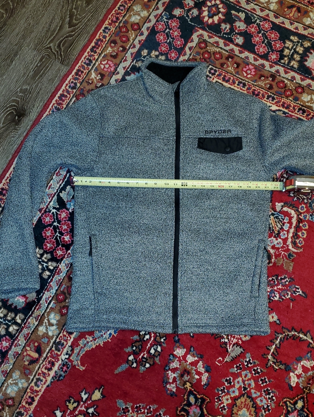 Spyder Gray & Black Sherpa Lined Jacket